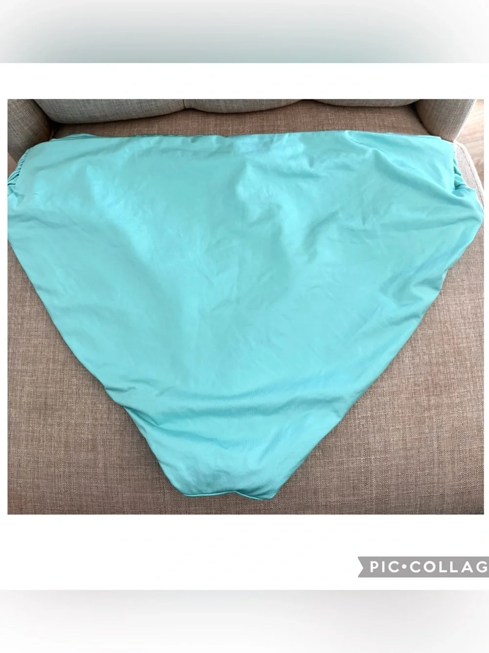 NWT Trina Turk Monaco Bikini Bottom Size 20 Aqua Blue Side Tab